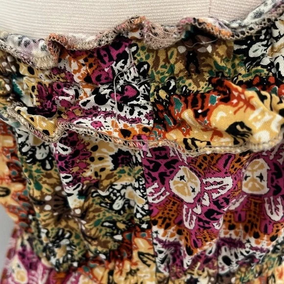 Johnny Martin Strapless Casual Summer Mini Print Dress/Coverup - Picture 6 of 11